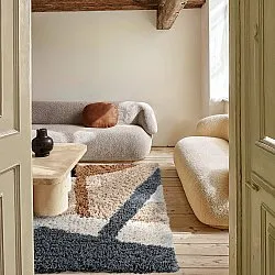 Tapis shaggy - Cefalu Natural Cotton Shaggy (multicolore)