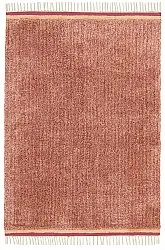 Tapis à poils longs - Celina Natural Cotton Shaggy (rouge)