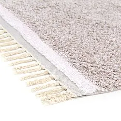 Tapis à poils longs - Celina Natural Cotton Shaggy (taupe/lavande)