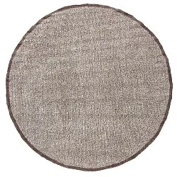 Tapis rond - Celina Natural Cotton Shaggy (beige/marron)