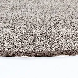 Tapis rond - Celina Natural Cotton Shaggy (beige/marron)