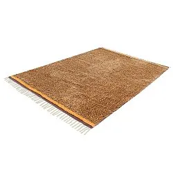 Tapis à poils longs - Celina Natural Cotton Shaggy (marron/orange)