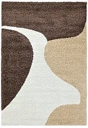 Tapis à poils longs - Chiniot (marron/beige/blanc)
