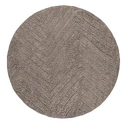 Tapis rond - Conara Natural Cotton Shaggy (taupe)