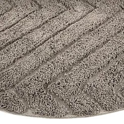 Tapis rond - Conara Natural Cotton Shaggy (taupe)