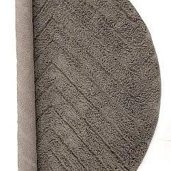 Tapis rond - Conara Natural Cotton Shaggy (taupe)