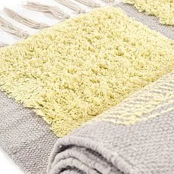 Tapis à poils longs - Cyrus Natural Cotton Shaggy (jaune)