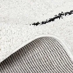 Tapis à poils longs - Eze (blanc/noir)