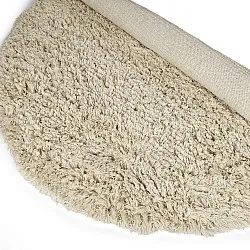 Tapis rond - Fassale Hand Woven Wool Shaggy (crème)