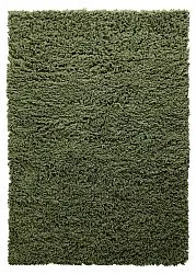 Tapis shaggy - Fassale Hand Woven Wool Shaggy (vert mousse)