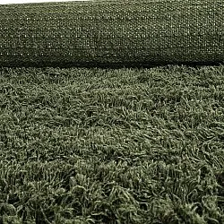 Tapis shaggy - Fassale Hand Woven Wool Shaggy (vert mousse)