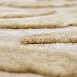 Tapis shaggy - Fergana (crème/beige)