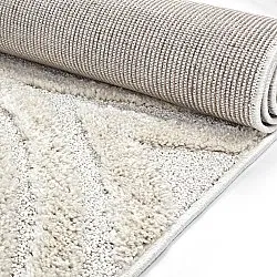Tapis à poils longs - Gifu (blanc cassé)