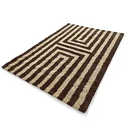 Tapis à poils longs - Imilchil (beige/marron)