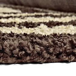 Tapis à poils longs - Imilchil (beige/marron)