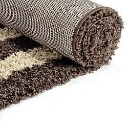 Tapis à poils longs - Imilchil (beige/marron)
