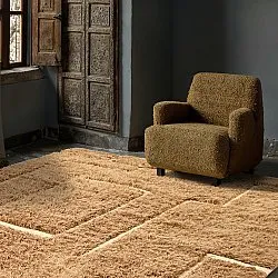 Tapis shaggy - Kiberg Hand Woven Wool Shaggy (beige)
