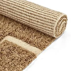 Tapis shaggy - Kiberg Hand Woven Wool Shaggy (beige)