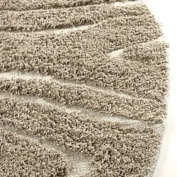 Tapis rond - Kindon Natural Cotton Shaggy (bež/bela)