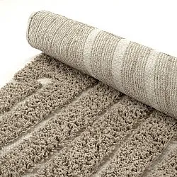 Tapis rond - Kindon Natural Cotton Shaggy (bež/bela)