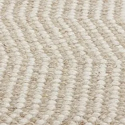 Tapis de laine - Larkana (beige/blanc)