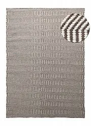 Tapis de laine - Larkana (marron/blanc)