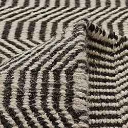 Tapis de laine - Larkana (beige/noir)