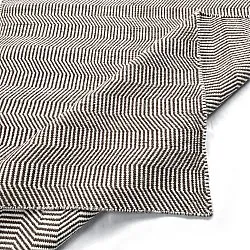 Tapis de laine - Larkana (marron/blanc)
