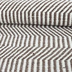 Tapis de laine - Larkana (marron/blanc)