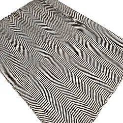 Tapis de laine - Larkana (marron/blanc)