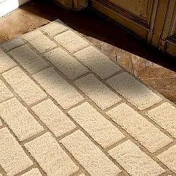 Tapis shaggy - Leknes Hand Woven Wool Shaggy (crème)
