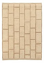 Tapis shaggy - Leknes Hand Woven Wool Shaggy (crème)