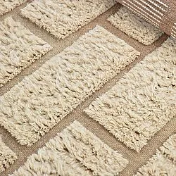 Tapis shaggy - Leknes Hand Woven Wool Shaggy (crème)