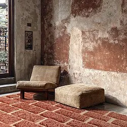 Tapis shaggy - Leknes Hand Woven Wool Shaggy (terre cuite)