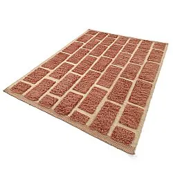 Tapis shaggy - Leknes Hand Woven Wool Shaggy (terre cuite)