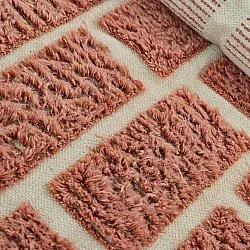 Tapis shaggy - Leknes Hand Woven Wool Shaggy (terre cuite)