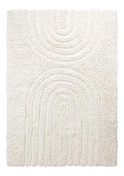Tapis shaggy - Lindos Natural Cotton Shaggy (blanc)