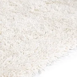 Tapis shaggy - Lindos Natural Cotton Shaggy (blanc)