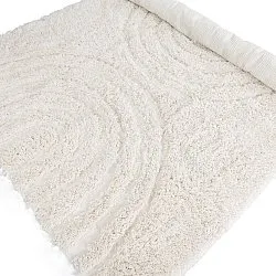 Tapis shaggy - Lindos Natural Cotton Shaggy (blanc)