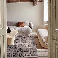 Tapis shaggy - Otranto Natural Cotton Shaggy (taupe)