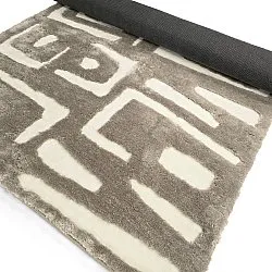 Tapis moelleux - Palmyra (beige/blanc)
