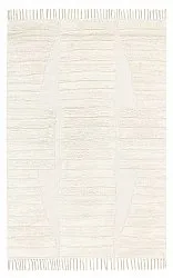 Tapis shaggy - Rani Natural Cotton Shaggy (blanc cassé)