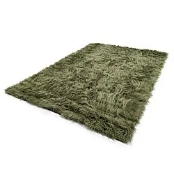 Tapis shaggy - Sohar (vert)