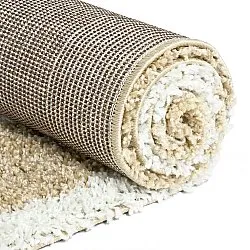 Tapis à poils longs - Tamri (beige/blanc)
