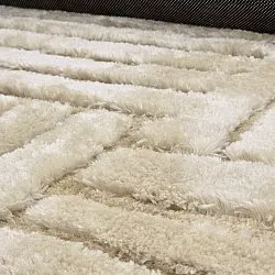 Tapis shaggy - Tyros (beige/crème)
