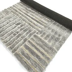 Tapis shaggy - Tyros (crème/gris)
