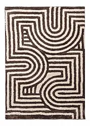 Tapis shaggy - Volos (crème/marron)