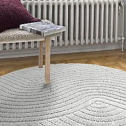 Tapis ronds - Wendy (gris clair)