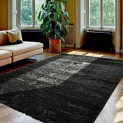 Tapis à poils longs - Zoe (noir)