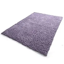 Tapis shaggy - Combarro Solid Cotton Shaggy (violet clair)